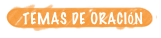 temas de oración
